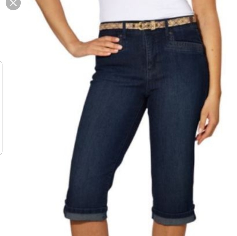 Gloria Vanderbilt Marnie denim jean shorts capris